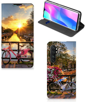 B2Ctelecom Telefoon Hoesje Xiaomi Mi Note 10 Lite Bookcase Amsterdamse Grachten