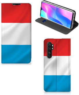 B2Ctelecom Telefoon Hoesje Xiaomi Mi Note 10 Lite Flip Cover Luxemburgse Vlag