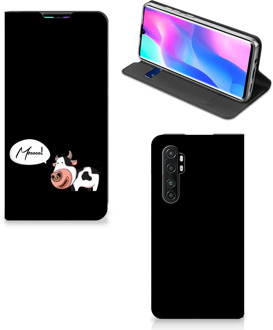 B2Ctelecom Telefoon Hoesje Xiaomi Mi Note 10 Lite Flipcover Cow Gepersonaliseerd Cadeau