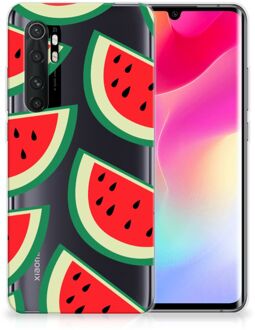 B2Ctelecom Telefoon Hoesje Xiaomi Mi Note 10 Lite Hoesje Bumper Doorzichtig Watermelons