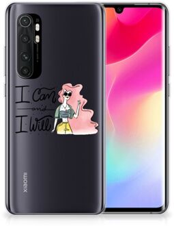 B2Ctelecom Telefoon Hoesje Xiaomi Mi Note 10 Lite Hoesje met Tekst i Can