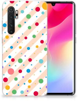 B2Ctelecom Telefoon Hoesje Xiaomi Mi Note 10 Lite Leuk TPU Back Cover Dots