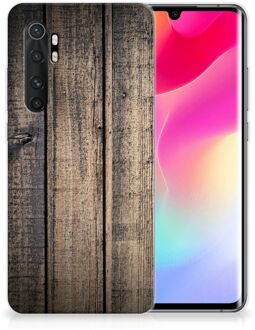 B2Ctelecom Telefoon Hoesje Xiaomi Mi Note 10 Lite Leuk TPU Back Cover Steigerhout