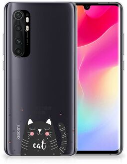 B2Ctelecom Telefoon Hoesje Xiaomi Mi Note 10 Lite Mobiel Case Cat Good Day