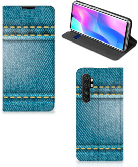 B2Ctelecom Telefoon Hoesje Xiaomi Mi Note 10 Lite Wallet Case Jeans