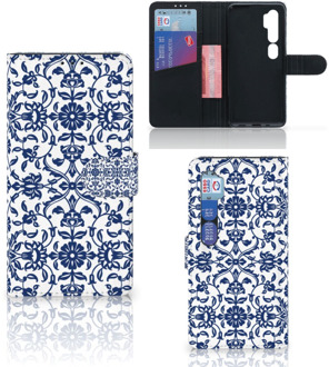 B2Ctelecom Telefoon Hoesje Xiaomi Mi Note 10 Pro Book Case Flower Blue