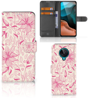 B2Ctelecom Telefoon Hoesje Xiaomi Poco F2 Pro Magnet Case Pink Flowers