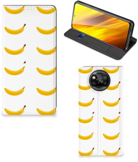 B2Ctelecom Telefoon Hoesje Xiaomi Poco X3 Flip Cover Banana