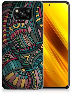 B2Ctelecom Telefoon Hoesje Xiaomi Poco X3 Hoesje Bumper Aztec