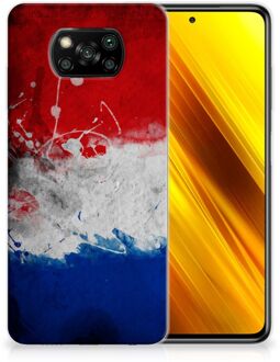 B2Ctelecom Telefoon Hoesje Xiaomi Poco X3 Mobiel Case Nederlandse Vlag