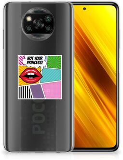 B2Ctelecom Telefoon Hoesje Xiaomi Poco X3 Silicone Back Case Popart Princess