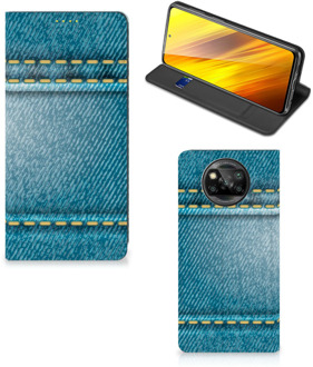 B2Ctelecom Telefoon Hoesje Xiaomi Poco X3 Wallet Case Jeans