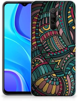 B2Ctelecom Telefoon Hoesje Xiaomi Redmi 9 Hoesje Bumper Aztec