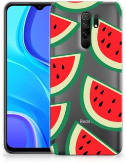 B2Ctelecom Telefoon Hoesje Xiaomi Redmi 9 Hoesje Bumper Doorzichtig Watermelons