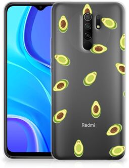 B2Ctelecom Telefoon Hoesje Xiaomi Redmi 9 Siliconen Hoesje met Foto Avocado