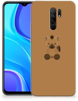 B2Ctelecom Telefoon Hoesje Xiaomi Redmi 9 Siliconen Hoesje met Naam Baby Hyena