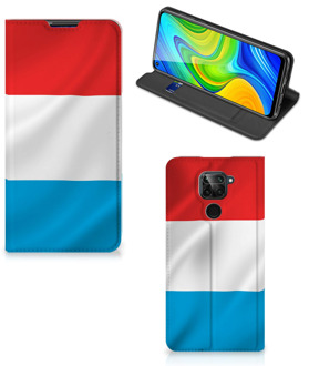 B2Ctelecom Telefoon Hoesje Xiaomi Redmi Note 9 Flip Cover Luxemburgse Vlag