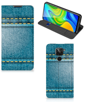 B2Ctelecom Telefoon Hoesje Xiaomi Redmi Note 9 Wallet Case Jeans