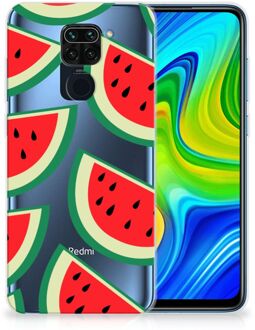 B2Ctelecom Telefoon Hoesje Xiaomi Redmi Note9 Hoesje Bumper Doorzichtig Watermelons