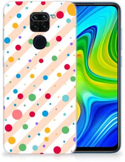 B2Ctelecom Telefoon Hoesje Xiaomi Redmi Note9 Leuk TPU Back Cover Dots