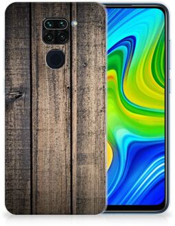 B2Ctelecom Telefoon Hoesje Xiaomi Redmi Note9 Leuk TPU Back Cover Steigerhout