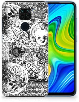 B2Ctelecom Telefoon Hoesje Xiaomi Redmi Note9 Silicone Back Case Skulls Angel