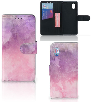 B2Ctelecom Telefoonhoesje Alcatel 1B (2020) Flipcase Pink Purple Paint