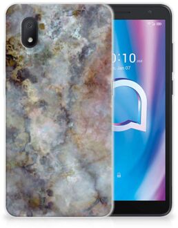 B2Ctelecom Telefoonhoesje Alcatel 1B (2020) Leuk TPU Backcase Marmer Grijs