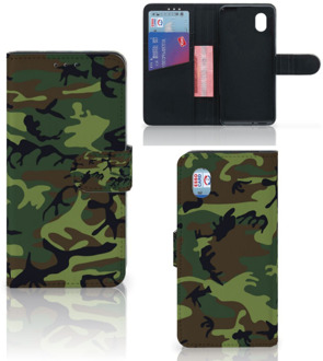 B2Ctelecom Telefoonhoesje Alcatel 1B (2020) Portemonnee hoesje Army Dark