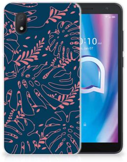 B2Ctelecom Telefoonhoesje Alcatel 1B (2020) Silicone Back Cover Palm Leaves