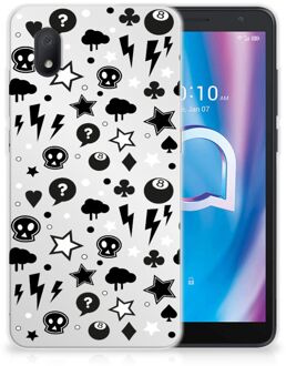 B2Ctelecom Telefoonhoesje Alcatel 1B (2020) Silicone Back Cover Silver Punk