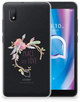 B2Ctelecom Telefoonhoesje Alcatel 1B (2020) TPU Siliconen Hoesje Boho Text