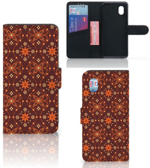 B2Ctelecom Telefoonhoesje Alcatel 1B (2020) Wallet Book Case Batik Brown