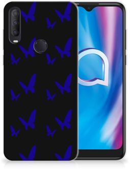 B2Ctelecom Telefoonhoesje Alcatel 1S (2020) TPU Silicone Hoesje Vlinder Patroon