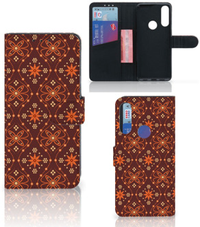 B2Ctelecom Telefoonhoesje Alcatel 1S 2020 Wallet Case Batik Brown