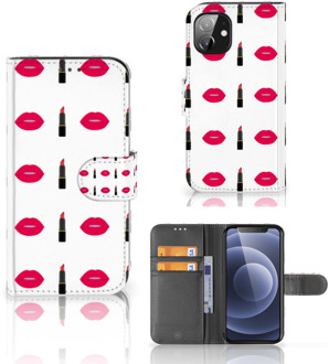 B2Ctelecom Telefoonhoesje Apple iPhone 12 Mini Beschermhoes Lipstick Kiss