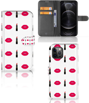 B2Ctelecom Telefoonhoesje Apple iPhone 12 Pro Max Beschermhoes Lipstick Kiss