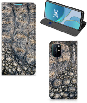 B2Ctelecom Telefoonhoesje bedrukken OnePlus 8T Stand Case Krokodillenprint