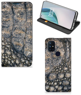 B2Ctelecom Telefoonhoesje bedrukken OnePlus Nord N10 5G Stand Case Krokodillenprint