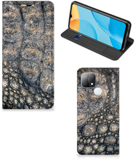 B2Ctelecom Telefoonhoesje bedrukken OPPO A15 Stand Case Krokodillenprint