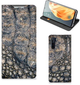 B2Ctelecom Telefoonhoesje bedrukken OPPO Reno3 | A91 Stand Case Krokodillenprint