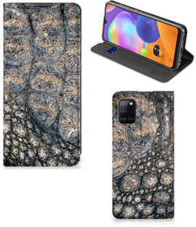 B2Ctelecom Telefoonhoesje bedrukken Samsung Galaxy A31 Stand Case Krokodillenprint