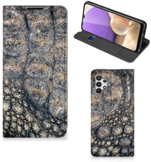 B2Ctelecom Telefoonhoesje bedrukken Samsung Galaxy A32 5G Stand Case Krokodillenprint