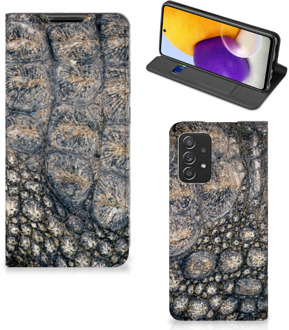 B2Ctelecom Telefoonhoesje bedrukken Samsung Galaxy A72 (5G/4G) Stand Case Krokodillenprint