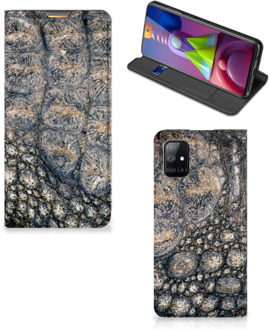 B2Ctelecom Telefoonhoesje bedrukken Samsung Galaxy M51 Stand Case Krokodillenprint