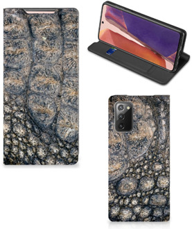 B2Ctelecom Telefoonhoesje bedrukken Samsung Galaxy Note20 Stand Case Krokodillenprint