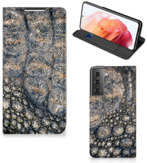 B2Ctelecom Telefoonhoesje bedrukken Samsung Galaxy S21 Stand Case Krokodillenprint