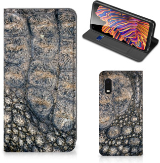 B2Ctelecom Telefoonhoesje bedrukken Samsung Xcover Pro Stand Case Krokodillenprint