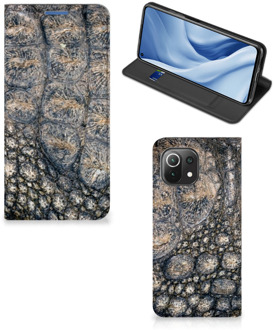 B2Ctelecom Telefoonhoesje bedrukken Xiaomi Mi 11 Lite Stand Case Krokodillenprint