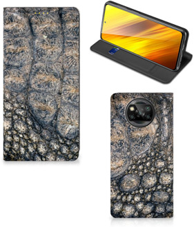 B2Ctelecom Telefoonhoesje bedrukken Xiaomi Poco X3 Stand Case Krokodillenprint